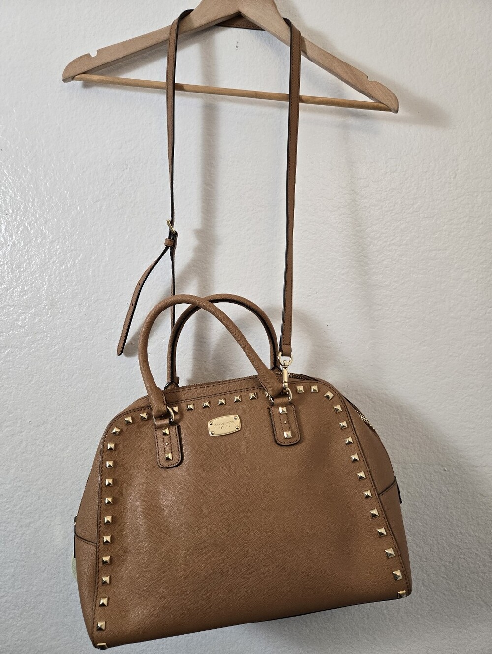 Michael Kors Sandrine Studded Satchel
